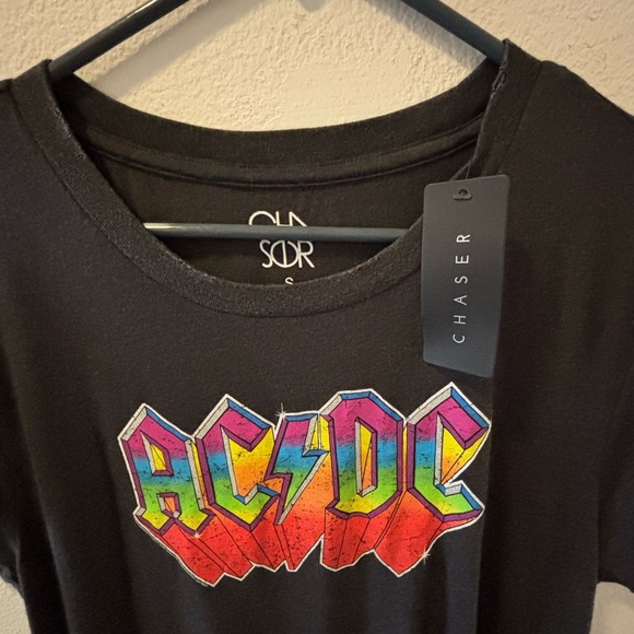 Chaser Black Short Sleeve Tee with Red Graphic - Picture 3 of 4